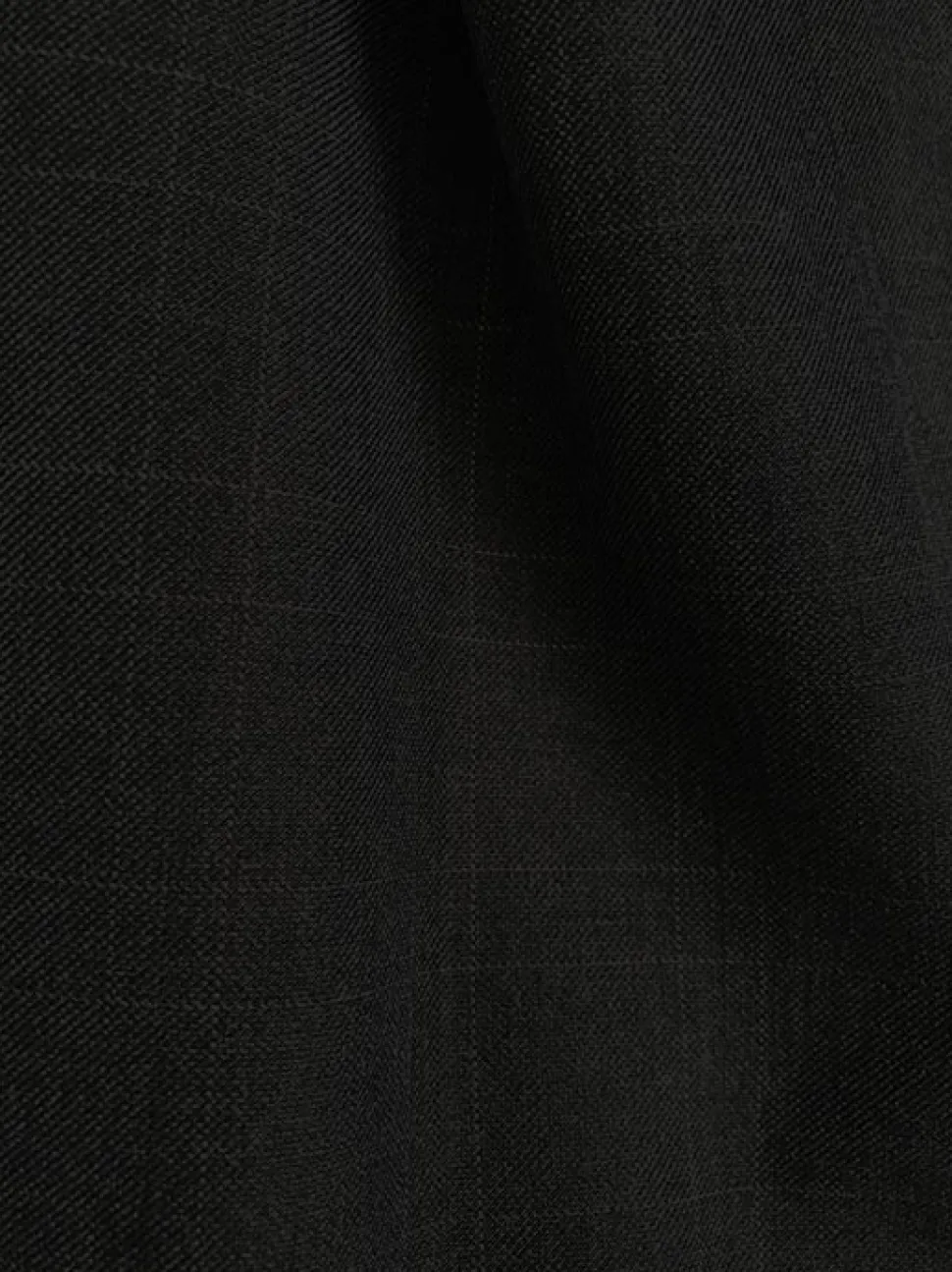Olympia Collection - Glen Plaid Regular Fit Suit 3 Piece Black