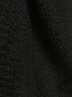 Olympia Collection - Glen Plaid Regular Fit Suit 3 Piece Black