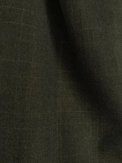 Olympia Collection - Glen Plaid Regular Fit Suit 3 Piece Olive