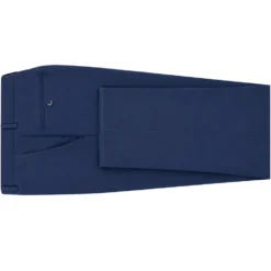 Pre-Hemmed Flat Front Adjustable Waistband Pants - Twilight Blue