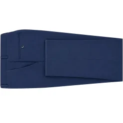 Pre-Hemmed Flat Front Adjustable Waistband Pants - Twilight Blue