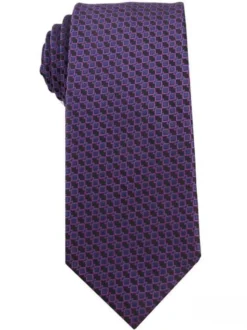 Purple Geometric Design Tie