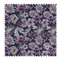 Purple Slim Fit 3 Piece Floral Jacquard Tuxedo