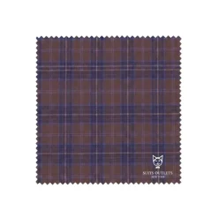 Purple Modern Fit Windowpane Peak Lapel 3 Piece Suit