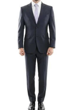 (36R, 46L, 52L) 100% Wool Modern Fit 2 Piece Navy Suit