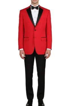 (40R) Red 2-Piece Regular Fit Tuxedo