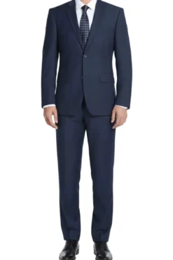 (36R, 46S) 100% Virgin Wool Regular Fit Blue Suit