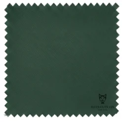 Ramses Collection - Hunter Green Regular Fit Double Breasted 2 Piece Suit with Adjustable Waistband Pants