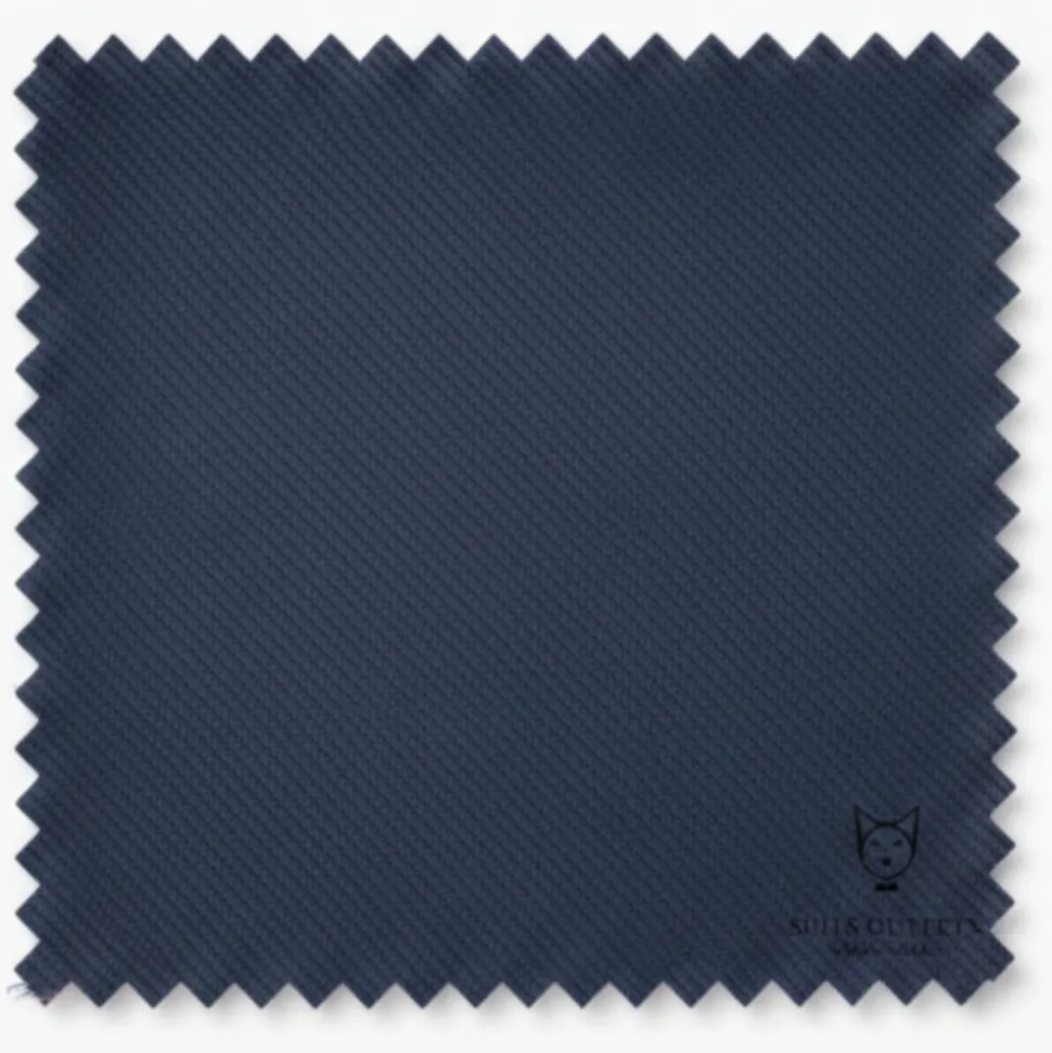 Ramses Collection - Navy Regular Fit Double Breasted 2 Piece Suit with Adjustable Waistband Pants