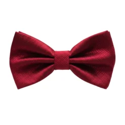 Red Textured Bow Tie