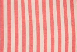 Red and White Striped French Cuff Dress Shirt Set with Tie, Cuff Links and Pocket Square