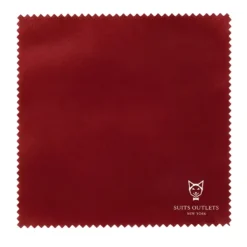 Red Slim Fit Velvet Sport Coat Single Breasted 2 buttons