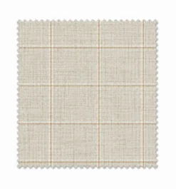 Regular Fit 2 Piece Plaid Suit in Taupe