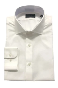 (16 34/35) Regular Fit 100% Cotton Dress Shirt - White