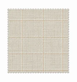 Regular Fit 2 Piece Plaid Suit in Taupe