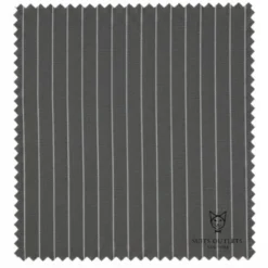 Rockefeller Collection - Double Breasted Stripe Suit Charcoal Regular Fit 2 Piece with Adjustable Waistband Pants