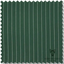 Rockefeller Collection - Double Breasted Stripe Suit Hunter Green Regular Fit 2 Piece with Adjustable Waistband Pants