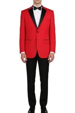 (40R) Red 2-Piece Regular Fit Tuxedo