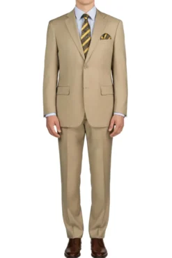 (36S, 50R) Regular Fit 2 Piece Beige Suit
