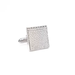 Silver Criss-Cross engraved Cufflinks