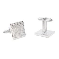 Silver Criss-Cross engraved Cufflinks