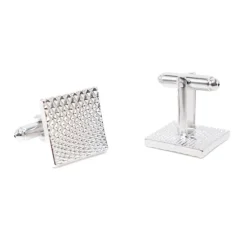 Silver Criss-Cross engraved Cufflinks