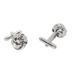 Silver Knots Design Cufflinks