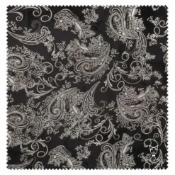 Silver Modern Fit Velvet Jacket Metallic Design