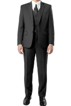 (Size 16) Boy Suit 5 Piece Set Black