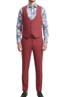 Stacy Adams - Coral 3 Piece Hybrid Fit Suit With Expandable Waist Band