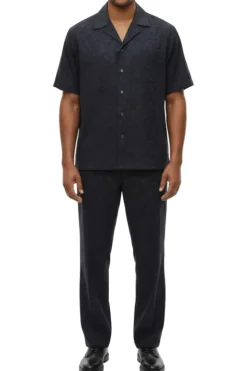Stacy Adams - Black Paisley Walking Suit Set