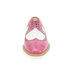 Tone Collection - Pink Leather Wing-Tip Shoes