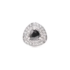 Triangular Black Crystal Diamond Cufflinks
