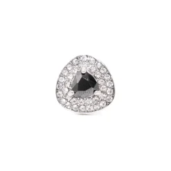 Triangular Black Crystal Diamond Cufflinks