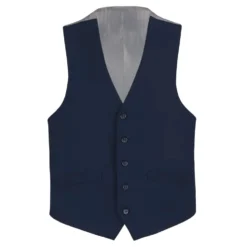 Vanderbilt Collection - Classic Dress Vest 5 Buttons Regular Fit In Navy