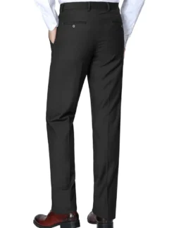 Vanderbilt Collection - Black Regular Fit Dress Pants