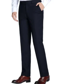 Vanderbilt Collection - Dark Navy Regular Fit Dress Pants