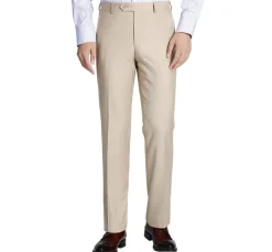 Vanderbilt Collection - Beige Regular Fit Dress Pants