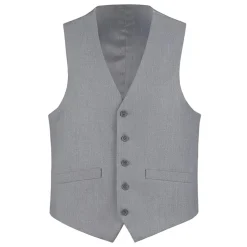 Vanderbilt Collection - Classic Dress Vest 5 Buttons Regular Fit In Gray
