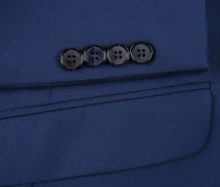 Vanderbilt Collection - Classic 2 Piece Suit 2 Buttons Regular Fit In Blue