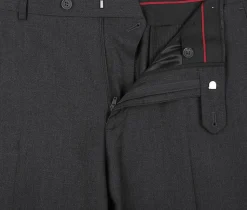 Vanderbilt Collection - Classic 2 Piece Suit 2 Buttons Regular Fit In Charcoal Gray