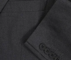 Vanderbilt Collection - Classic 2 Piece Suit 2 Buttons Regular Fit In Charcoal Gray