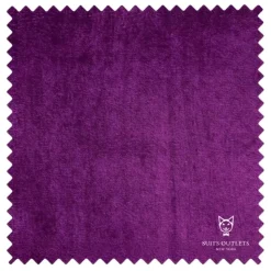 Velvet Regular Fit Fashion Jacket in Purple