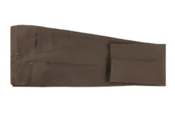 (42W) Modern Fit Stretch Cotton Flat Front Dress Pants - Brown