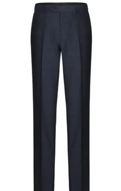 Wool Blend Regular Fit Suit 2 Piece Suit 2 Button in Navy