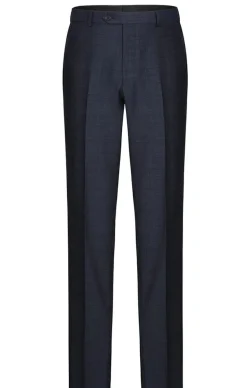 Wool Blend Regular Fit Suit 2 Piece Suit 2 Button in Navy