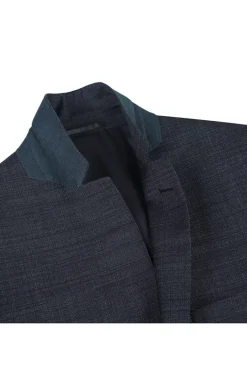 Wool Blend Slim Fit Suit 2 Piece Suit 2 Button in Charcoal