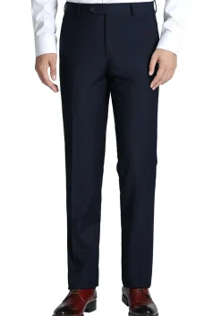 (30W, 34W, 44W) Navy Pre-Hemmed Regular Fit Gray Dress Pants