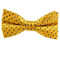 Yellow Geometric Pattern Bow Tie
